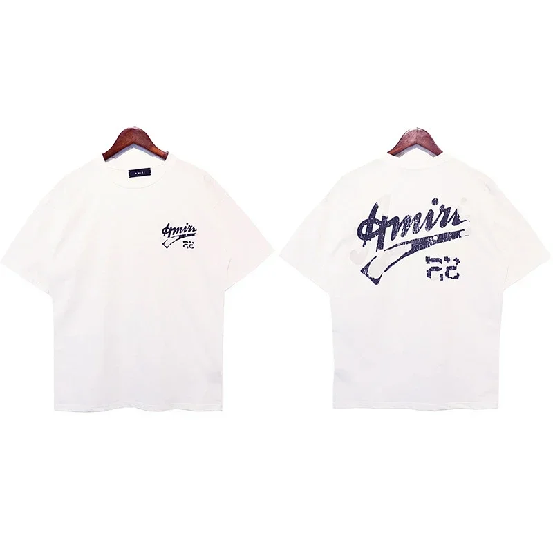Amiri White Front Back Graphic Prints T-Shirt