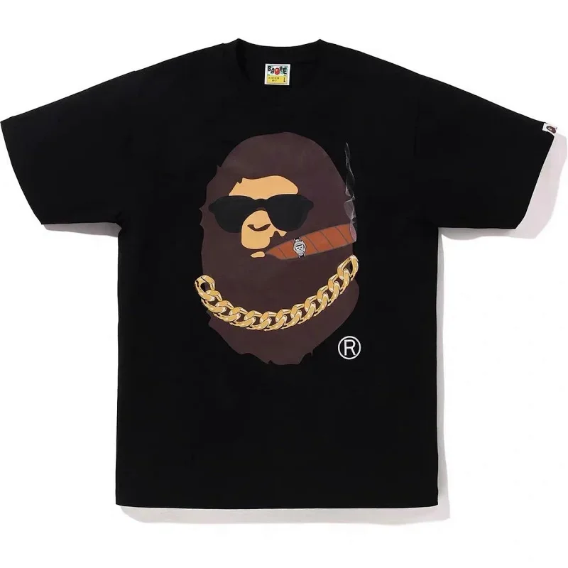 BAPE Black T-Shirt with Head Graphic