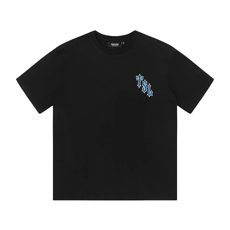 TRAVIS SCOTT Black T-Shirt with Blue TSL Logo