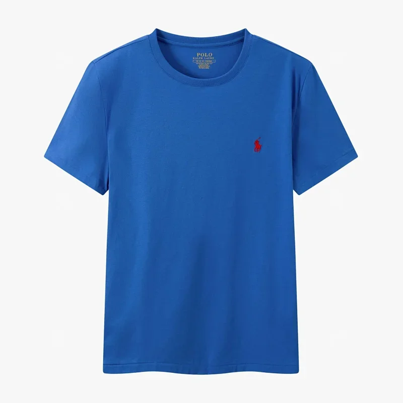 Polo Blue T-Shirt with Red Pony Logo