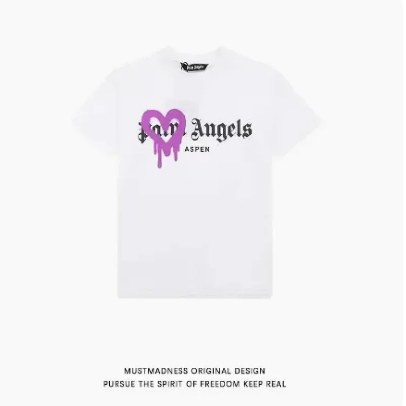 MUSTMADNESS Purple Drip Heart Tee