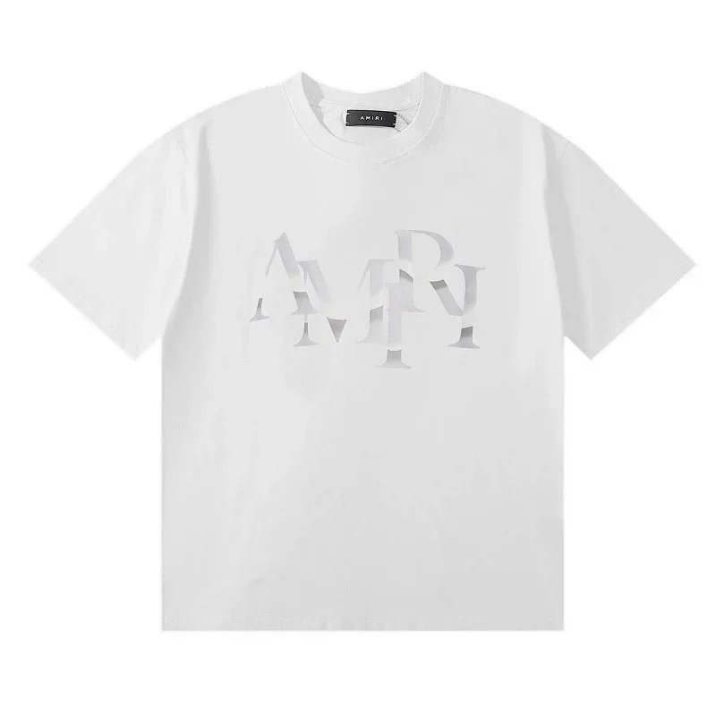 AMIRI White Graphic Logo Print T-Shirt