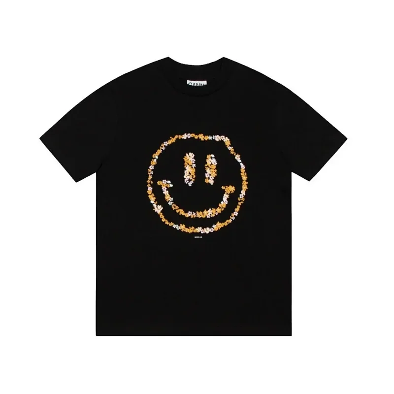 GANNI Floral Smiley T-Shirt