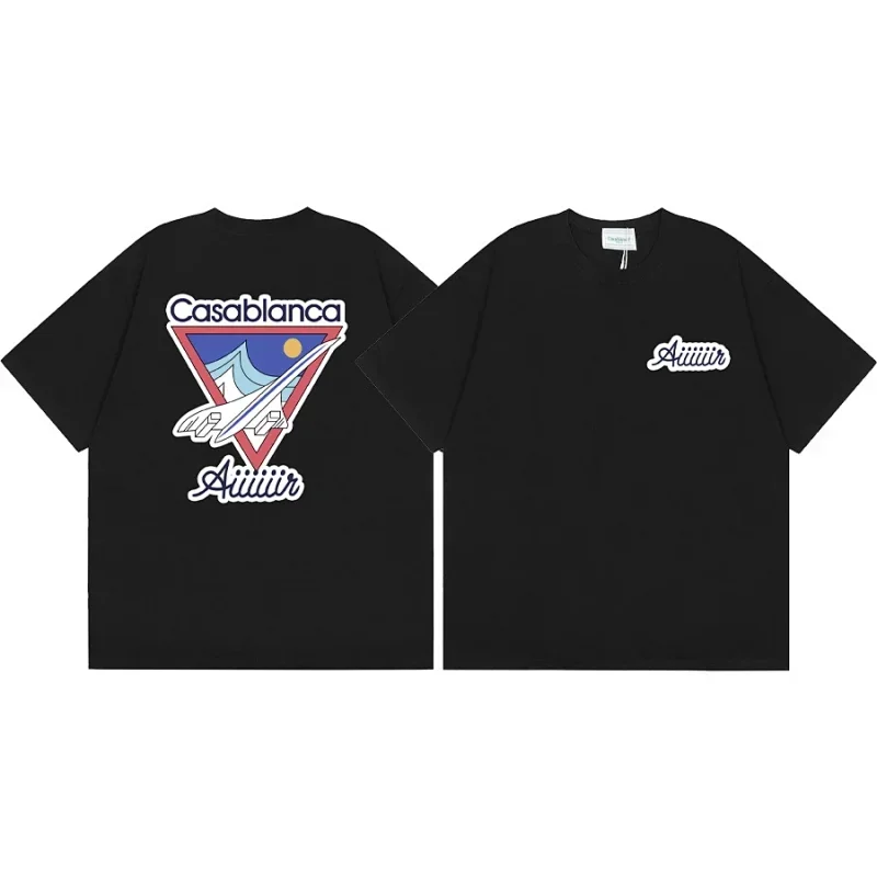 Casablanca T-Shirt "Aiiiir" Logo & Aircraft Graphic