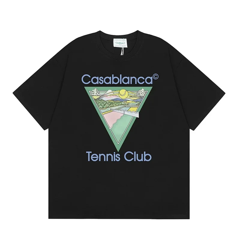 Casablanca Black Tennis Club T-Shirt