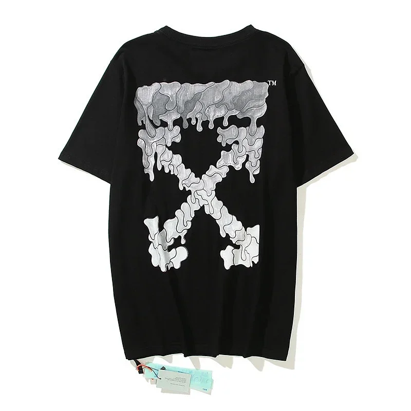 OFF-WHITE Black Melted Arrow Graphic T-Shirt
