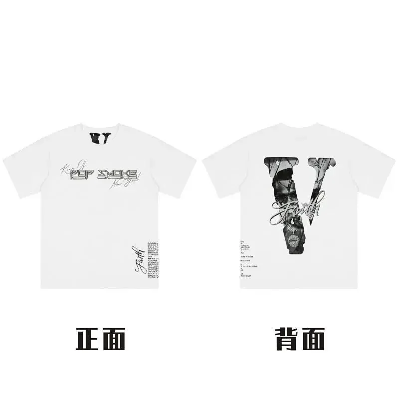 VLONE White Pop Smoke Faith V Graphic T-Shirt
