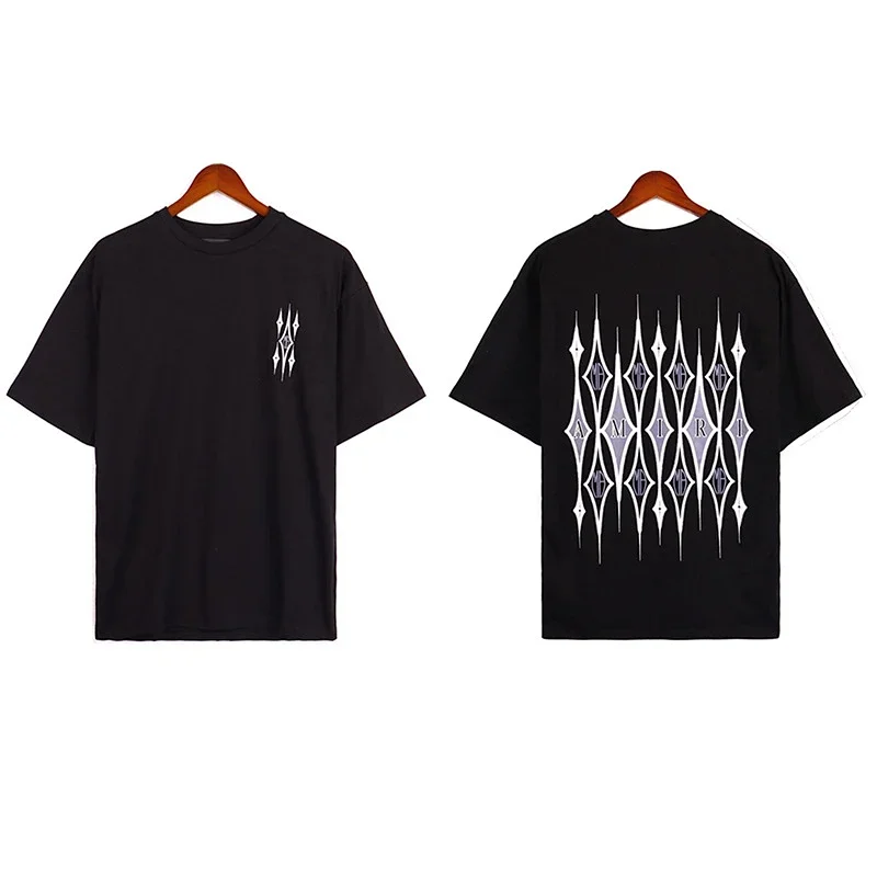 AMIRI Black T-Shirt with Front & Back Graphics