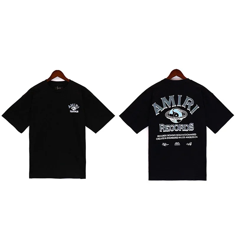 AMIRI Black T-Shirt with Front & Back Graphics