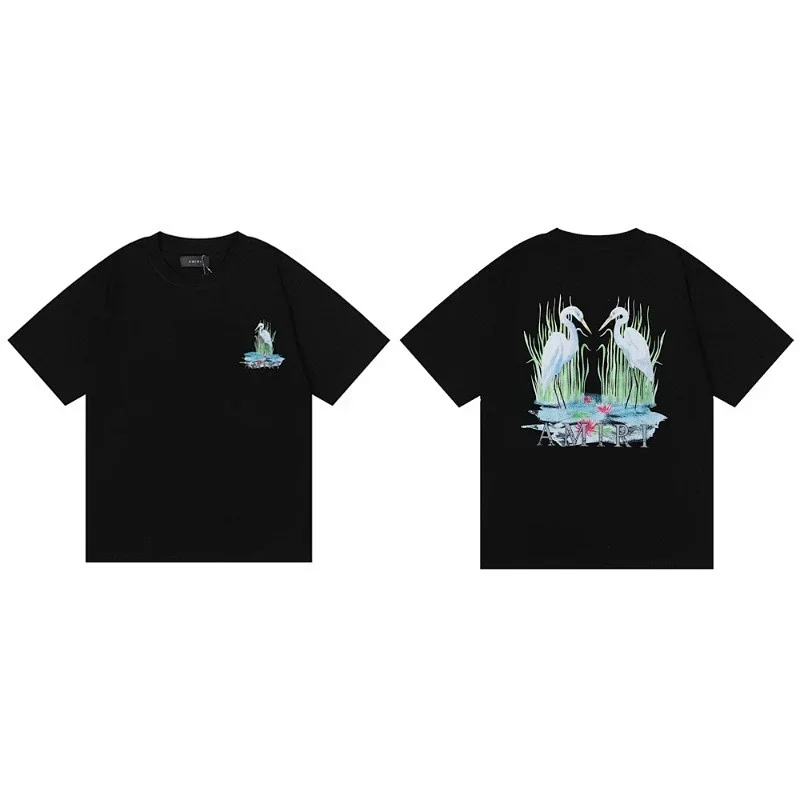 AMIRI Egret & AMIRI Print T-Shirt