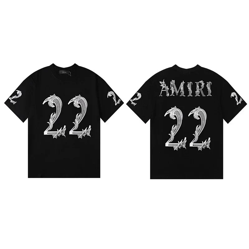 AMIRI Floral "22" & "AMIRI" Print T-Shirt