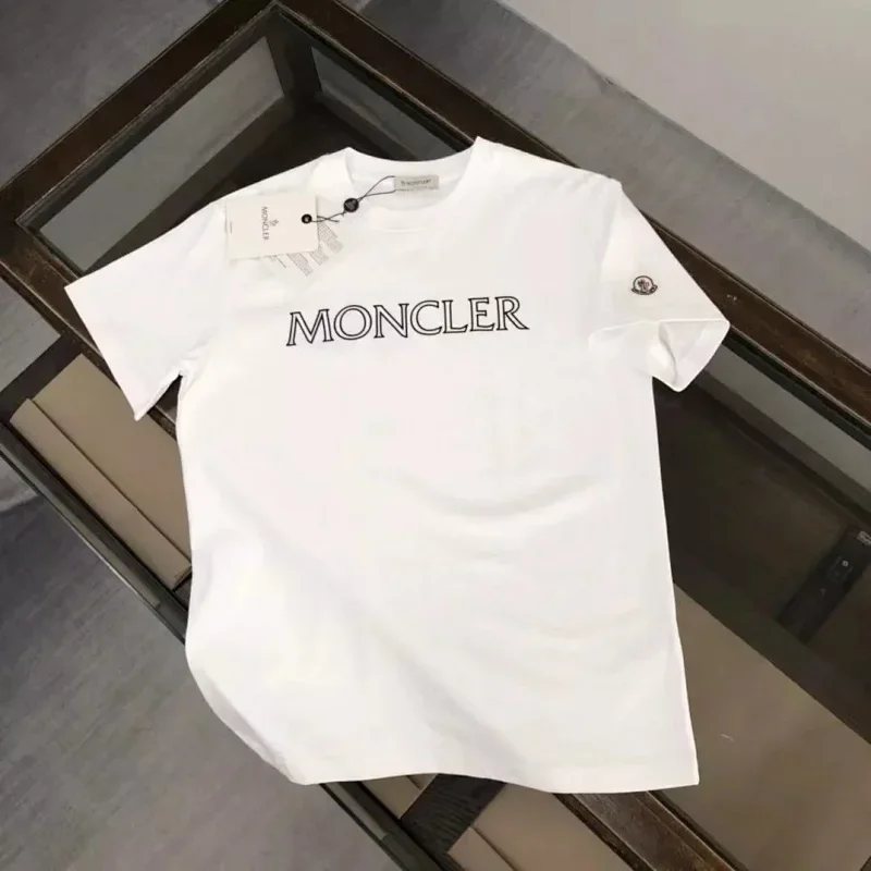 MONCLER Logo Print T-Shirt with Badge