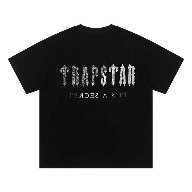 TRAPSTAR Black Floral Print T-Shirt