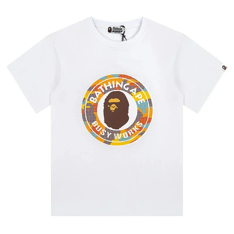 Bathing Ape Colorful Camo Circle Logo T-Shirt