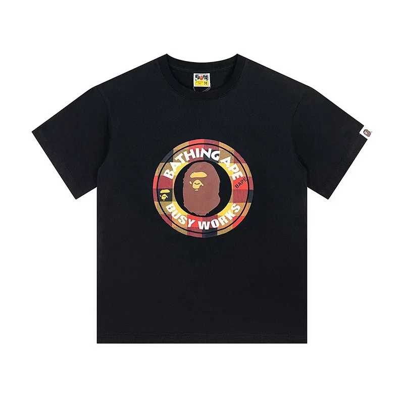 BAPE Black T-Shirt with BUSY WORKS Graphic