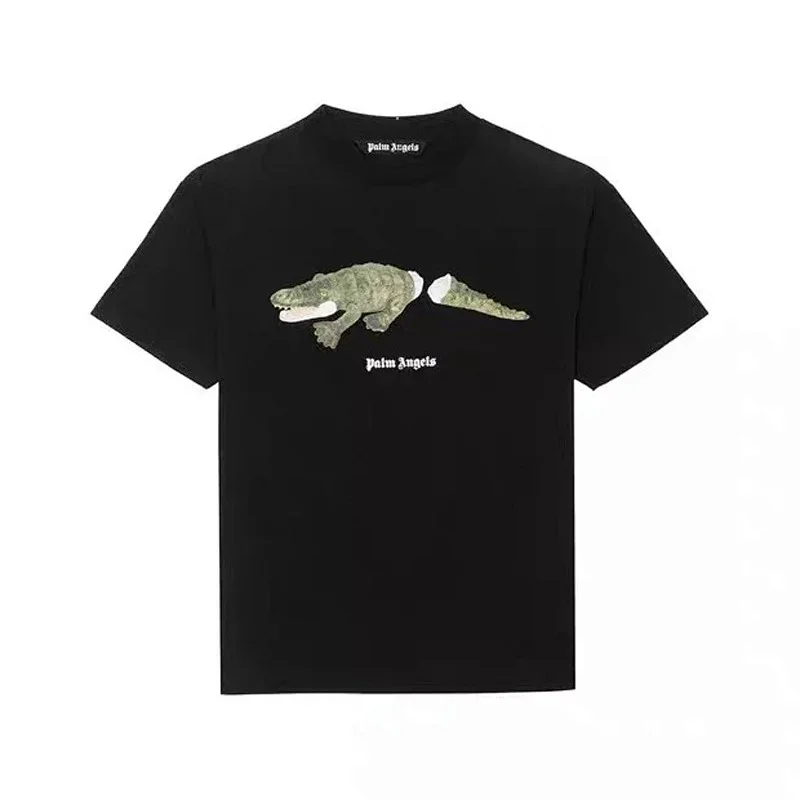 Palm Angels Broken Crocodile Print T-Shirt
