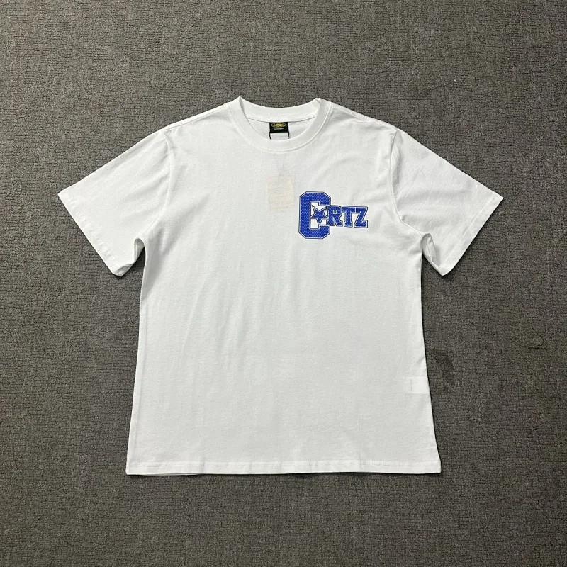 CARTZ White T-Shirt Blue Logo
