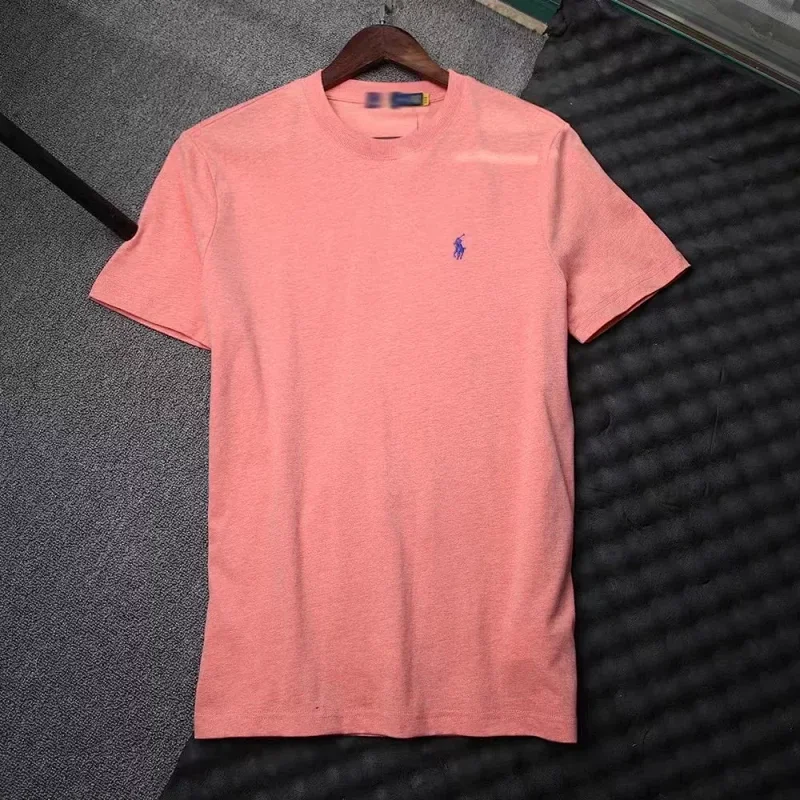 Polo Ralph Lauren Pink T-Shirt & Blue Pony Embroidery
