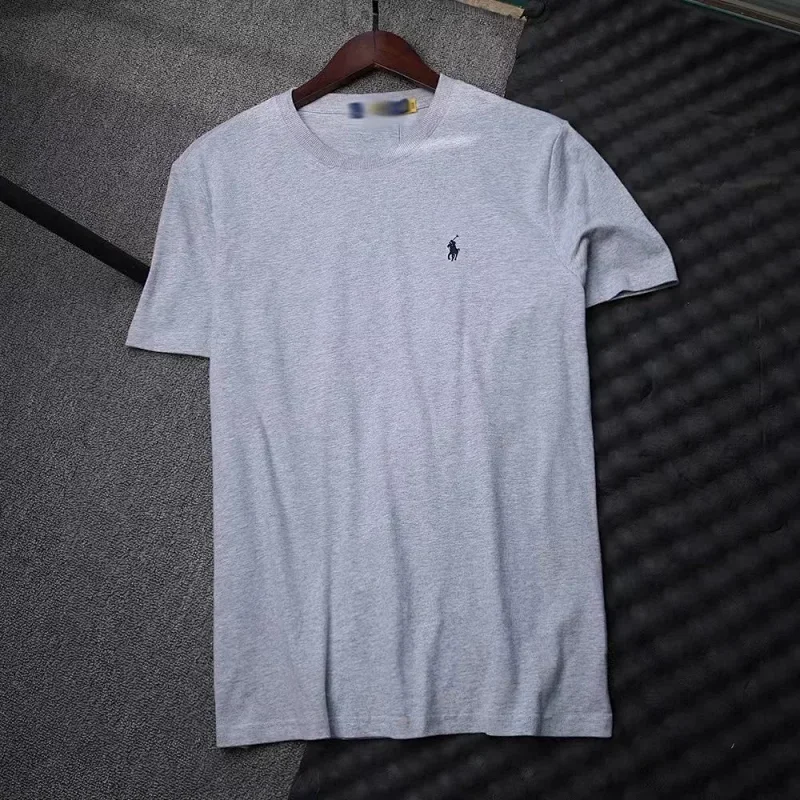 Polo Gray Embroidered Pony Logo T-Shirt