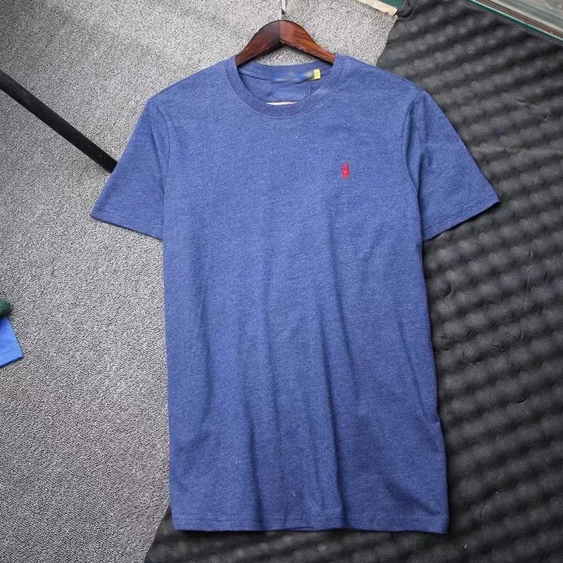 Polo Blue T-Shirt with Red Pony